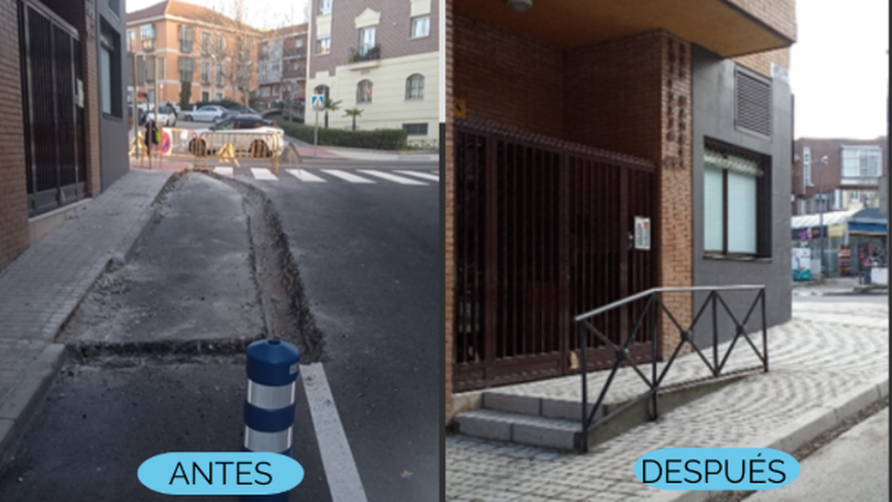 Mejora en las calles de Majadahonda