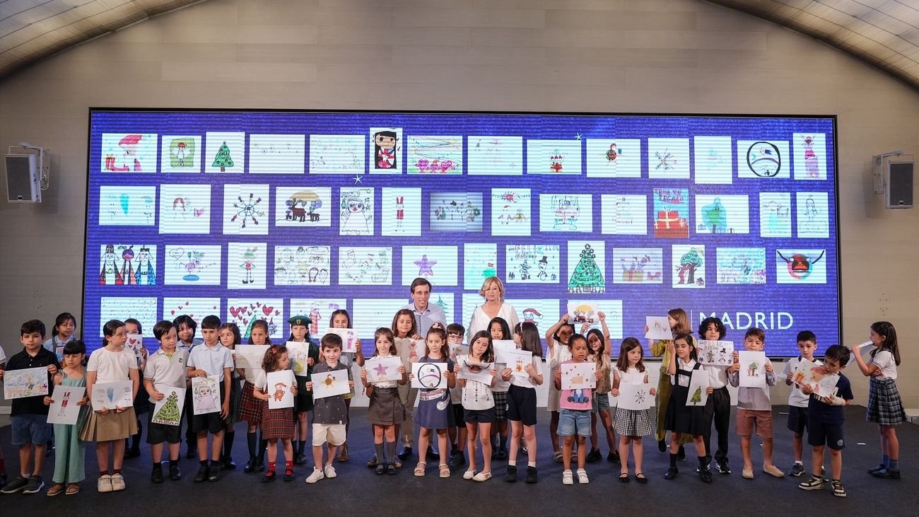 Los dibujos de 8 niños y niñas de colegios de Primaria se transformarán en las luces de Navidad madrileñas