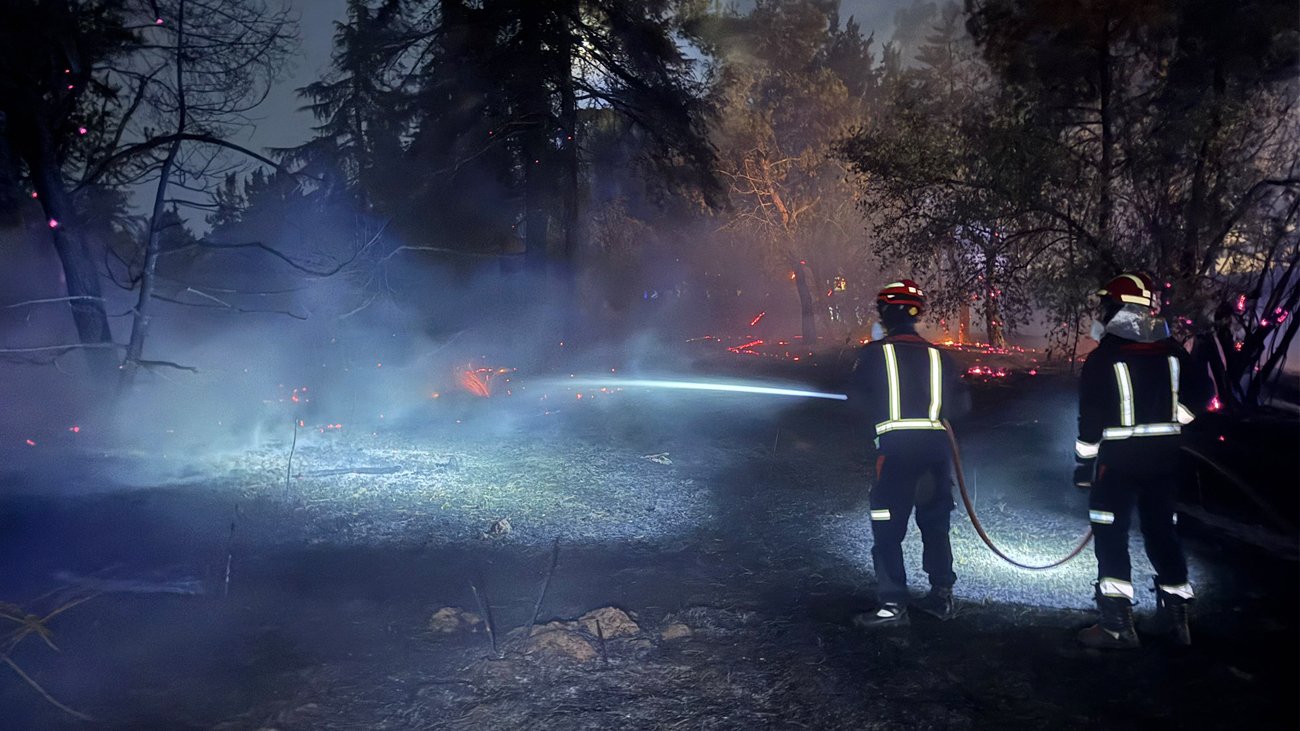 Bajo control un incendio cercano a unas viviendas de Móstoles y Alcorcón