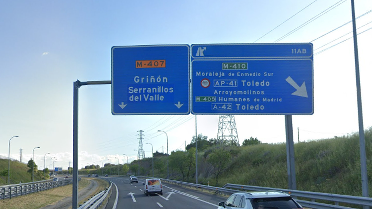 Paneles en la carretera M-407