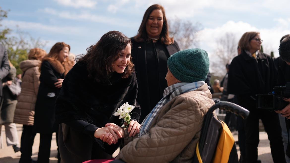 La presidenta Isabel Díaz Ayuso durante el acto