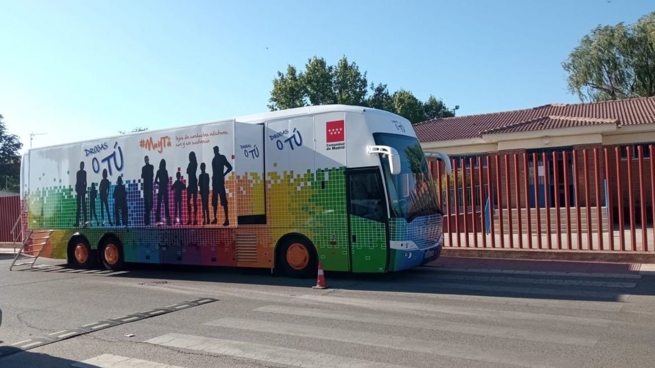 El autobús de la campaña itinerante