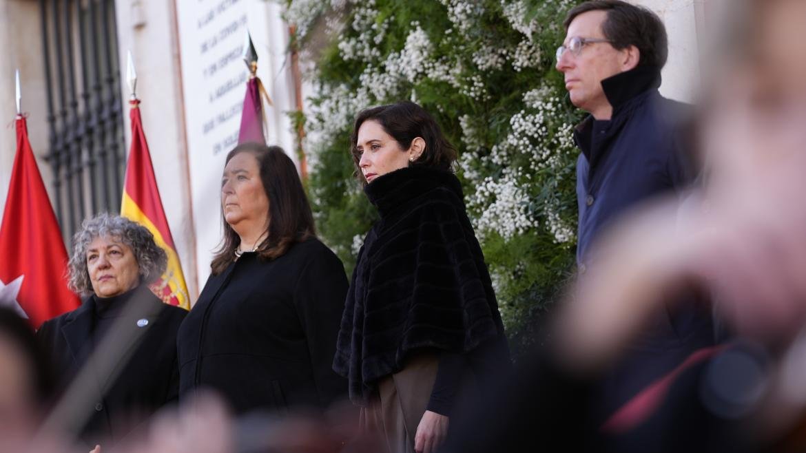 La presidenta Isabel Díaz Ayuso durante el acto