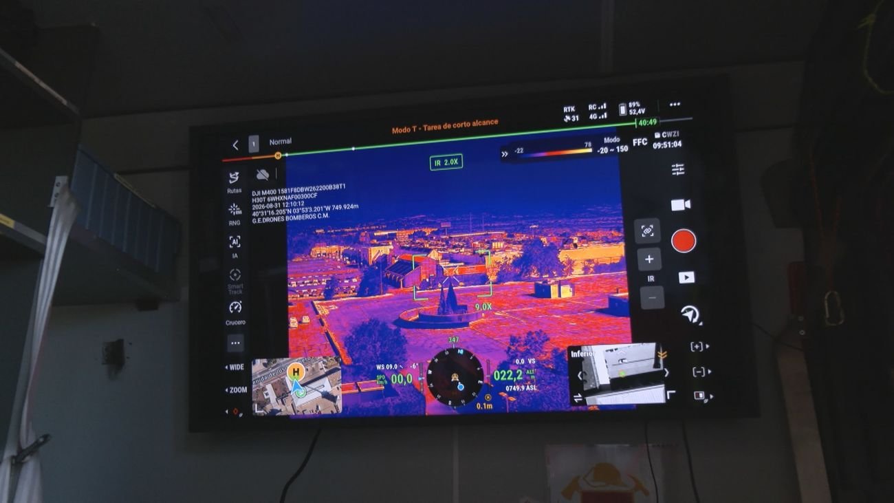 Drones contra incendios: Las Rozas utiliza tecnología para localizar focos y personas.